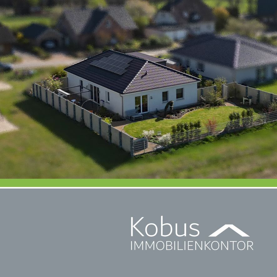 Neuwertiger Bungalow (Bj. 2021) – 135 m², Wärmepumpe, PV-Anlage, 2 Terrassen, Eigentumsgrundstück, 29559 Wrestedt / Lehmke, Bungalow